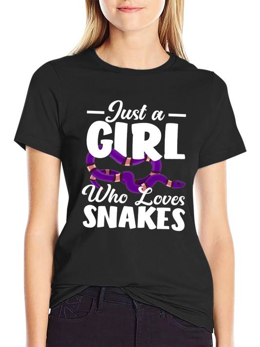 Just a Girl Who Loves Snakes T-Shirt