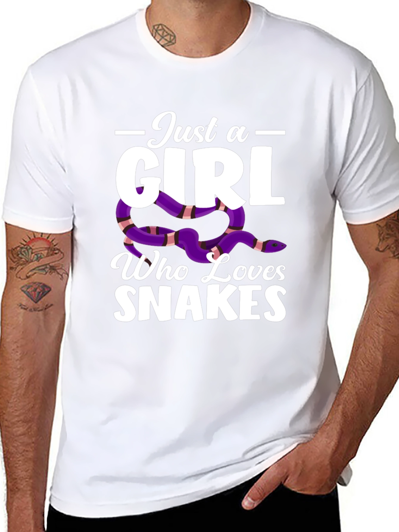 Just a Girl Who Loves Snakes T-Shirt