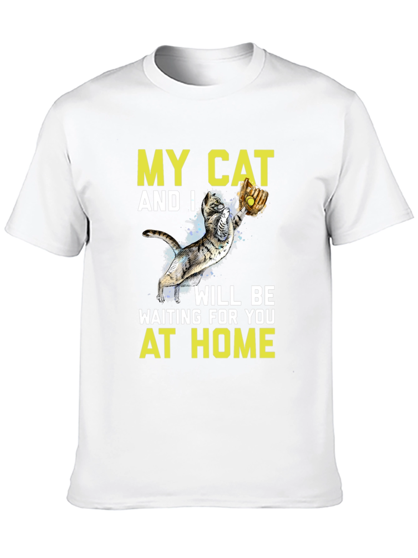 My Cat And I At Home Graphic T-Shirt