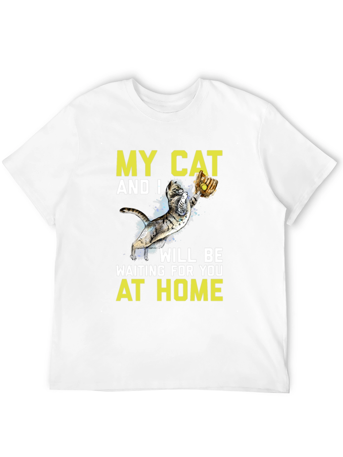My Cat And I At Home Graphic T-Shirt