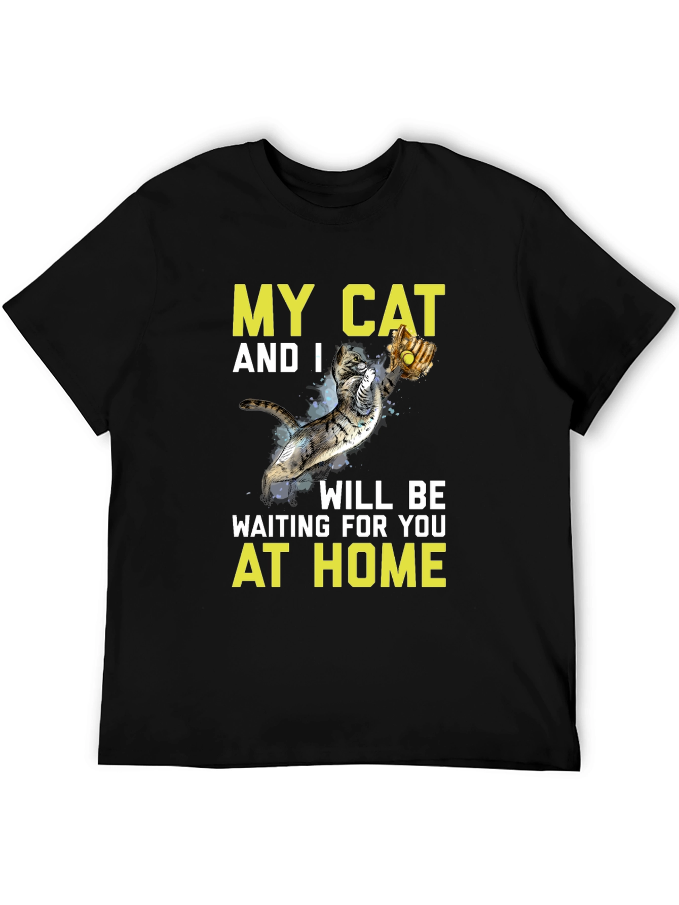 My Cat And I At Home Graphic T-Shirt