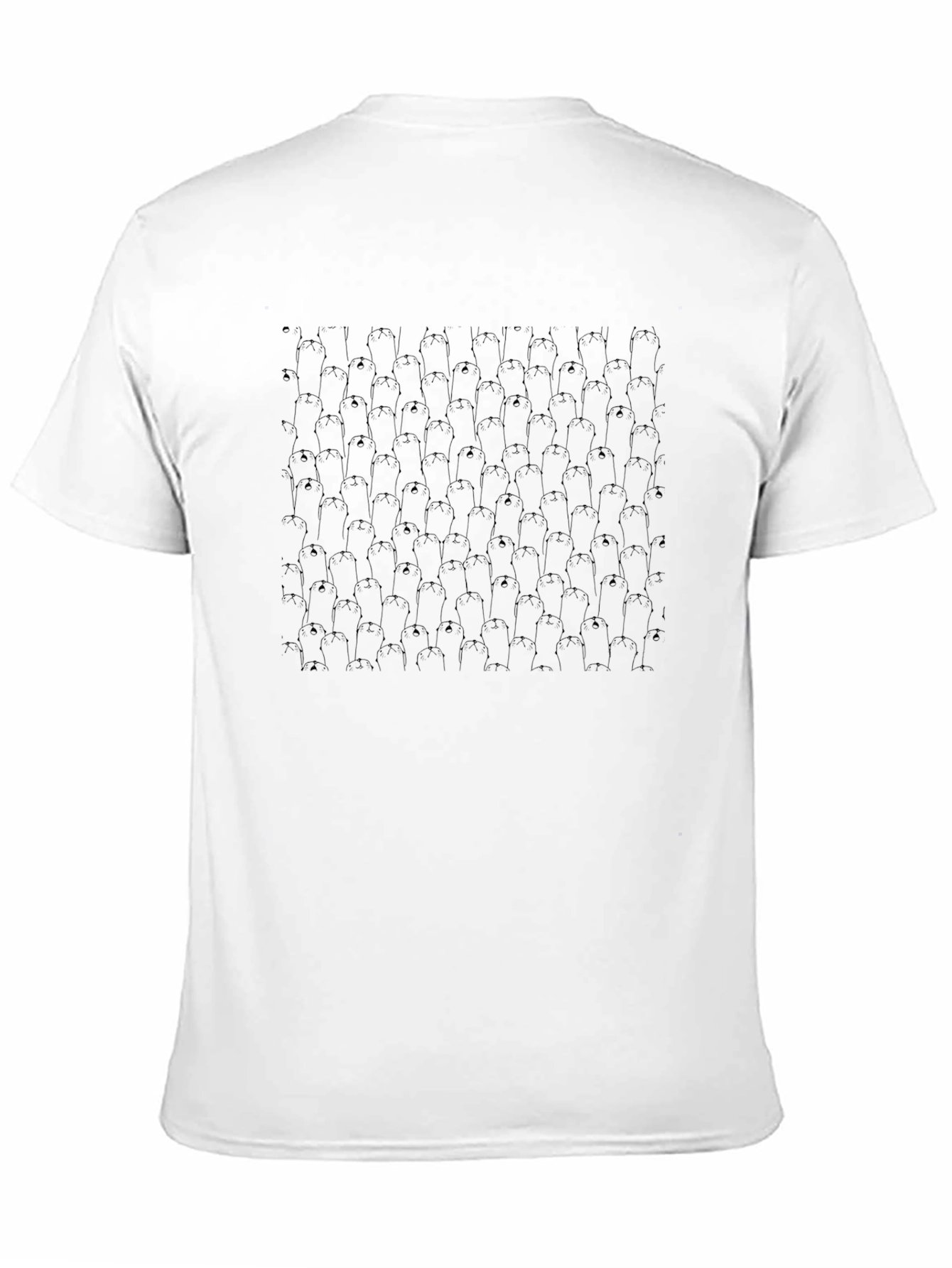 Patterned Black Graphic Tee