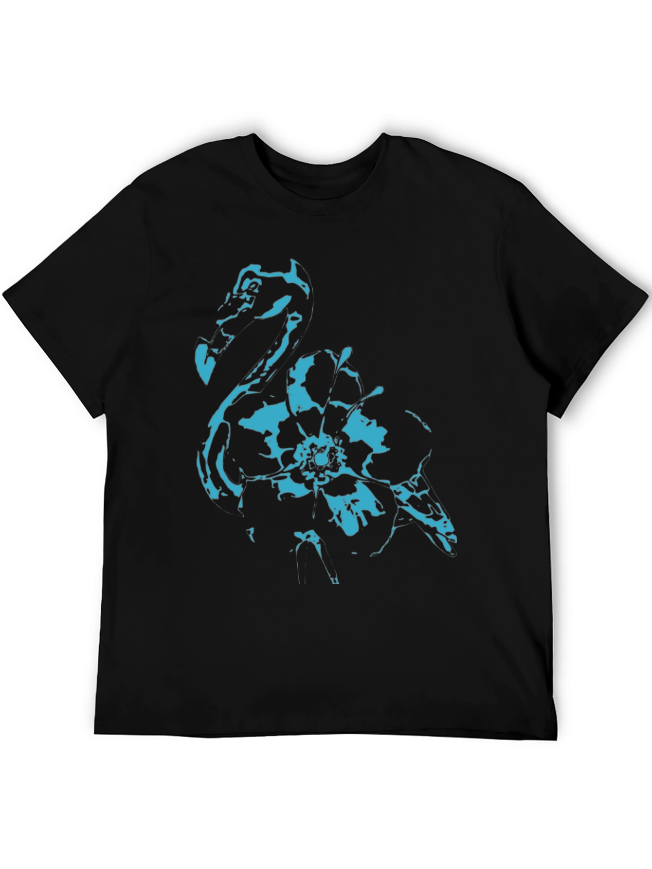 Cool Flamingo Graphic Black T-Shirt