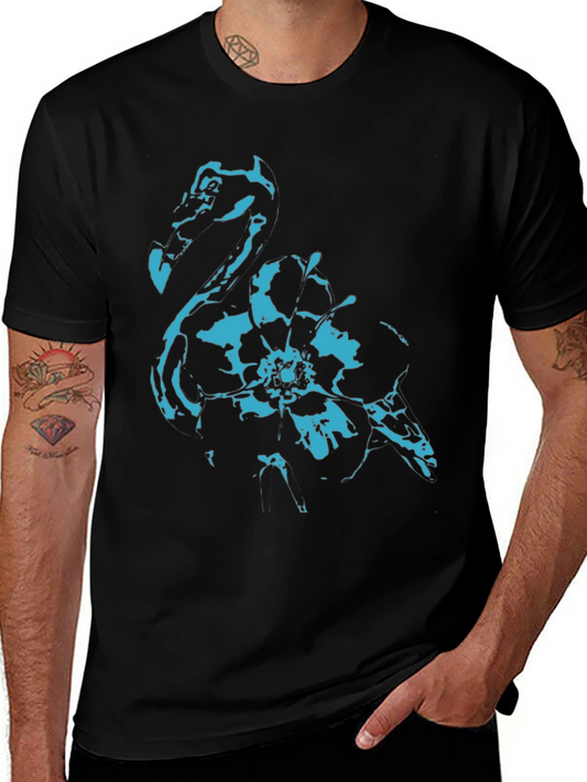 Cool Flamingo Graphic Black T-Shirt