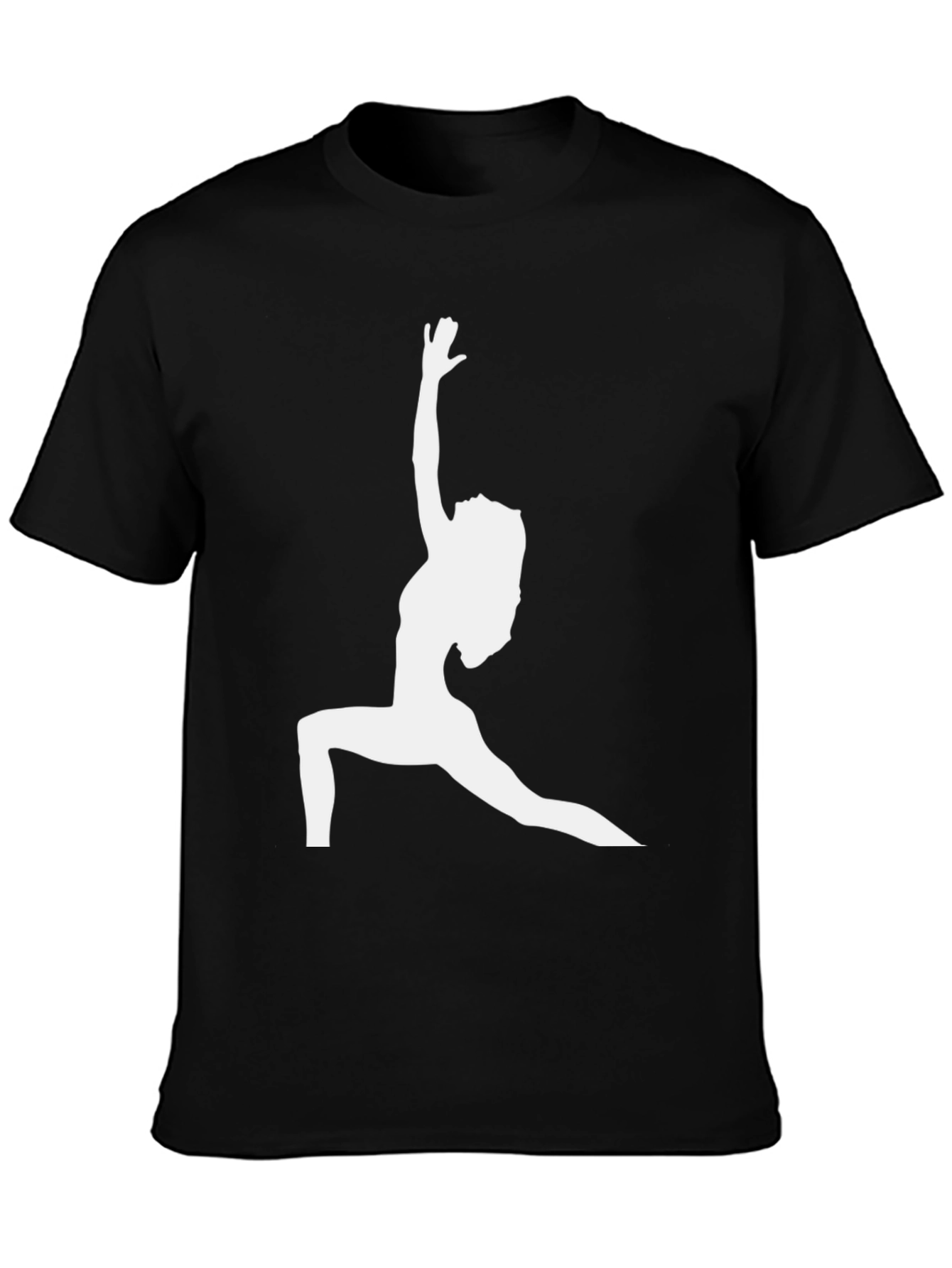 Yoga Silhouette Black T-Shirt