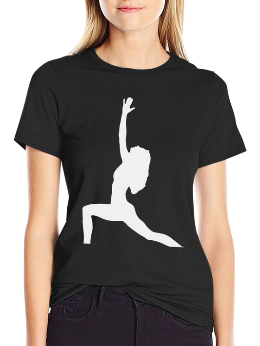 Yoga Silhouette Black T-Shirt