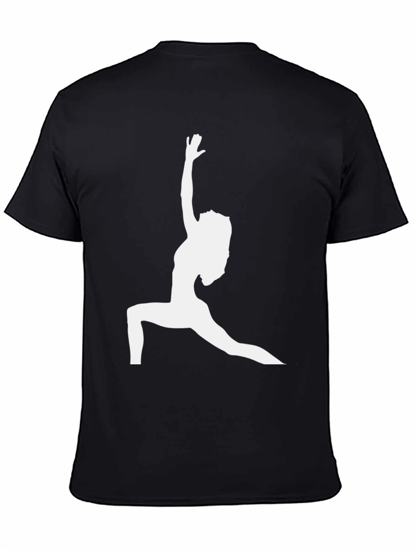 Yoga Silhouette Black T-Shirt