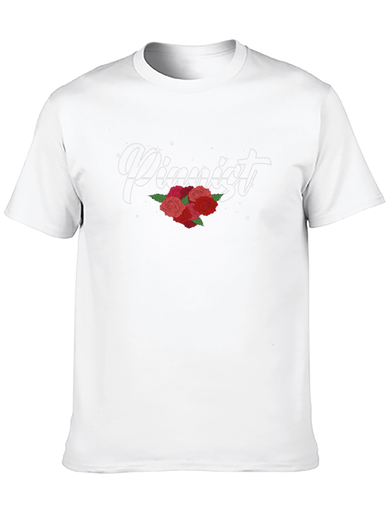 Pianist Rose Black T-Shirt