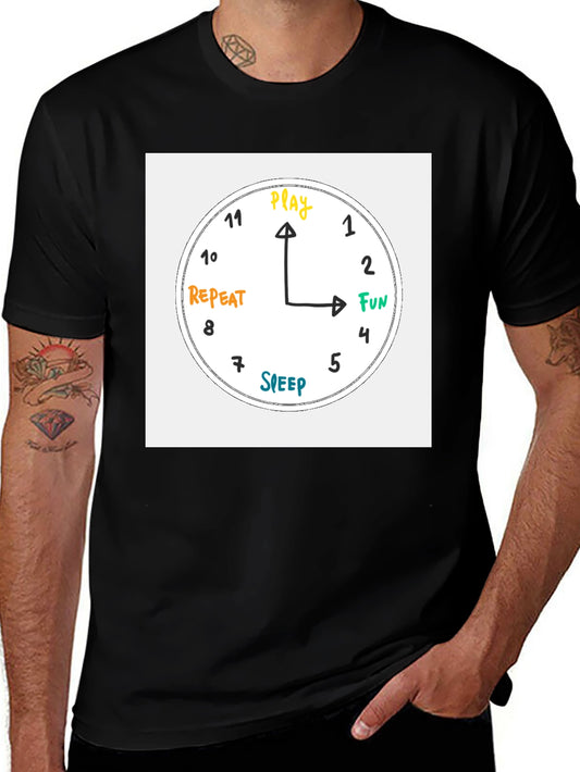 Play Time Clock Graphic T-Shirt