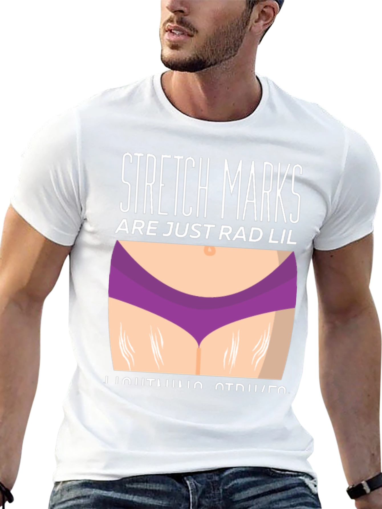 Stretch Marks Rad Lil Lightning Strikes Graphic Tee