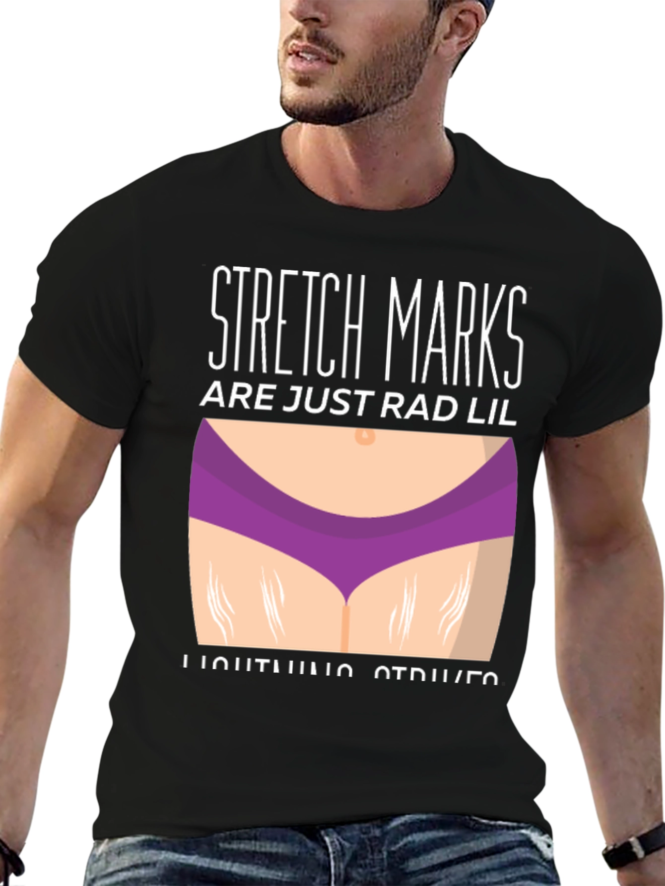Stretch Marks Rad Lil Lightning Strikes Graphic Tee