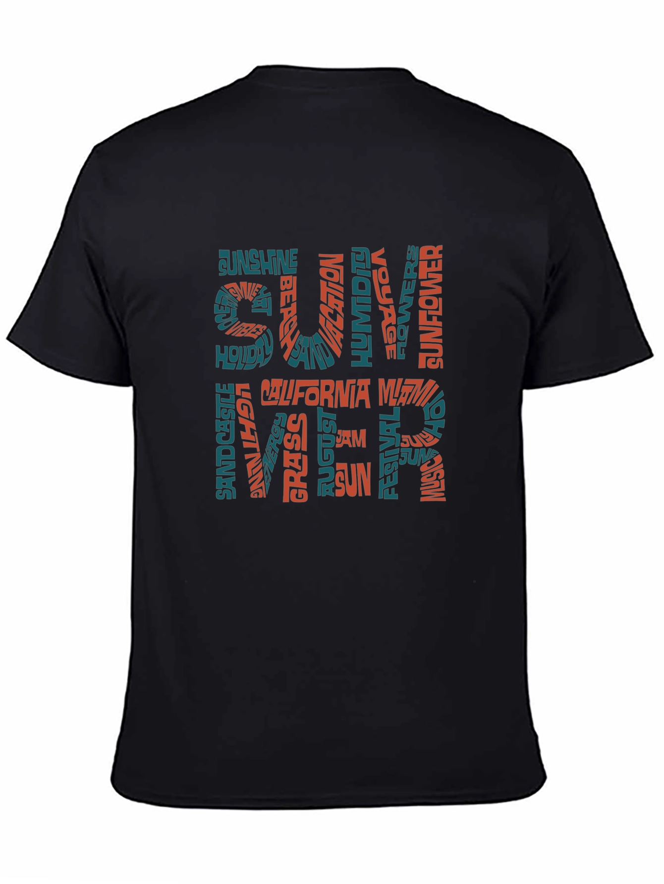 Summer Word Art Graphic T-Shirt