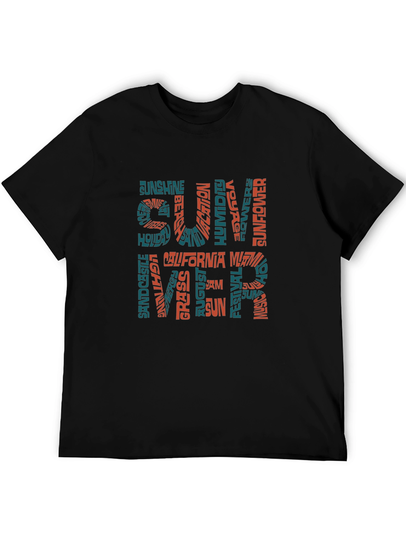 Summer Word Art Graphic T-Shirt