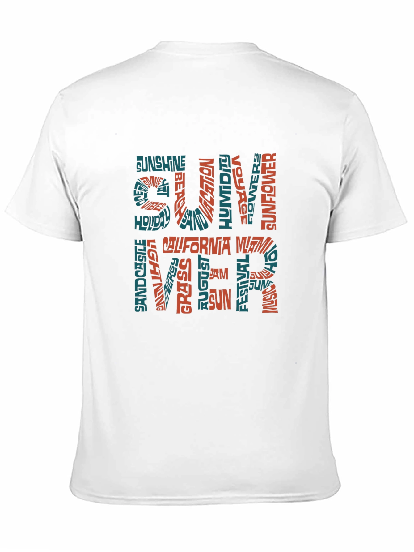 Summer Word Art Graphic T-Shirt