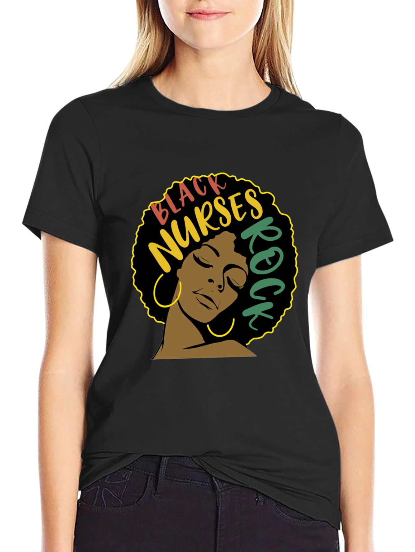 Black Nurses Rock T-Shirt - Nurse Appreciation