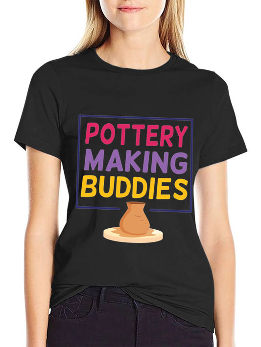 Pottery Making Buddies Graphic T-Shirt