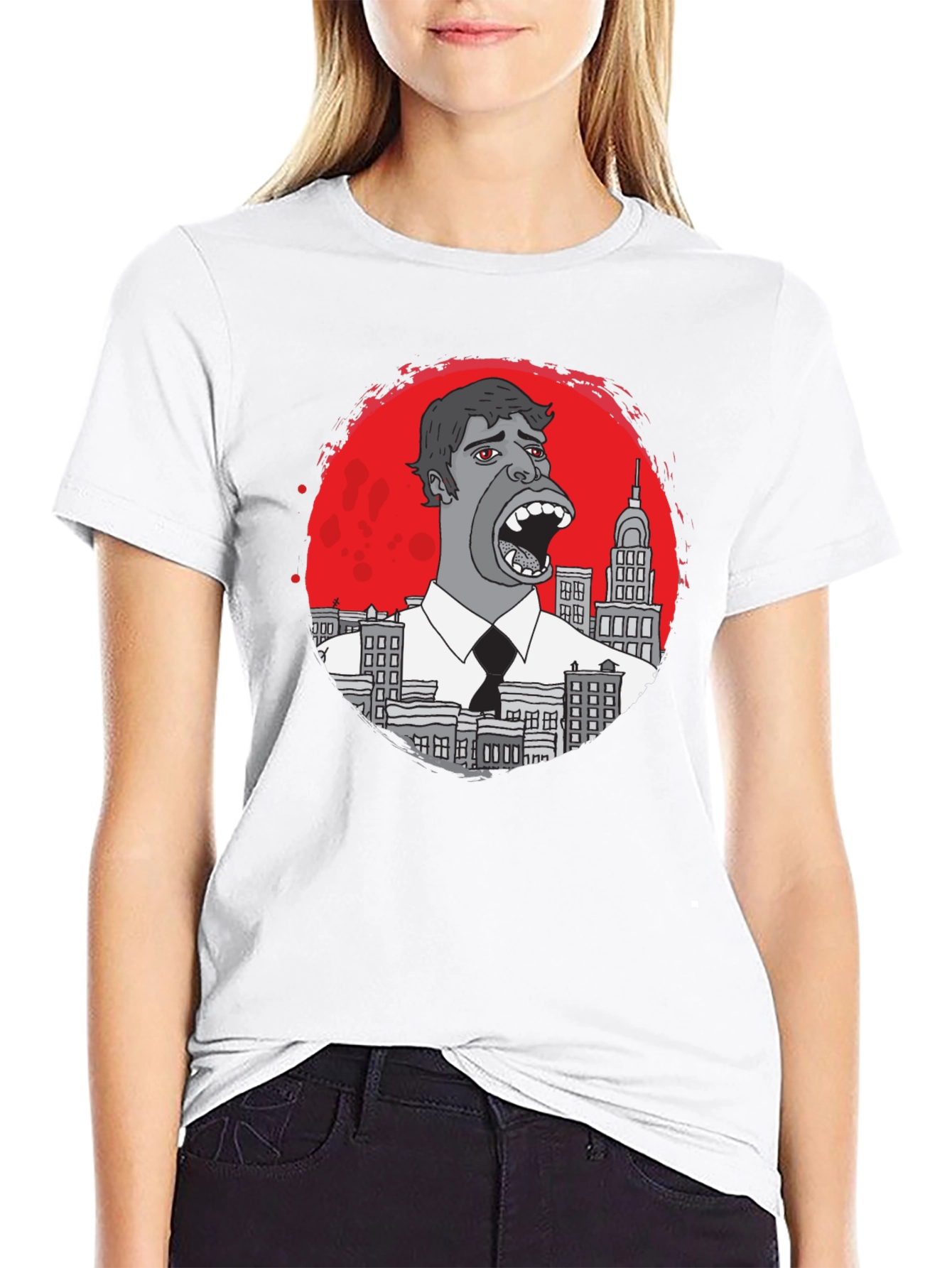Monster Cityscape Graphic T-Shirt
