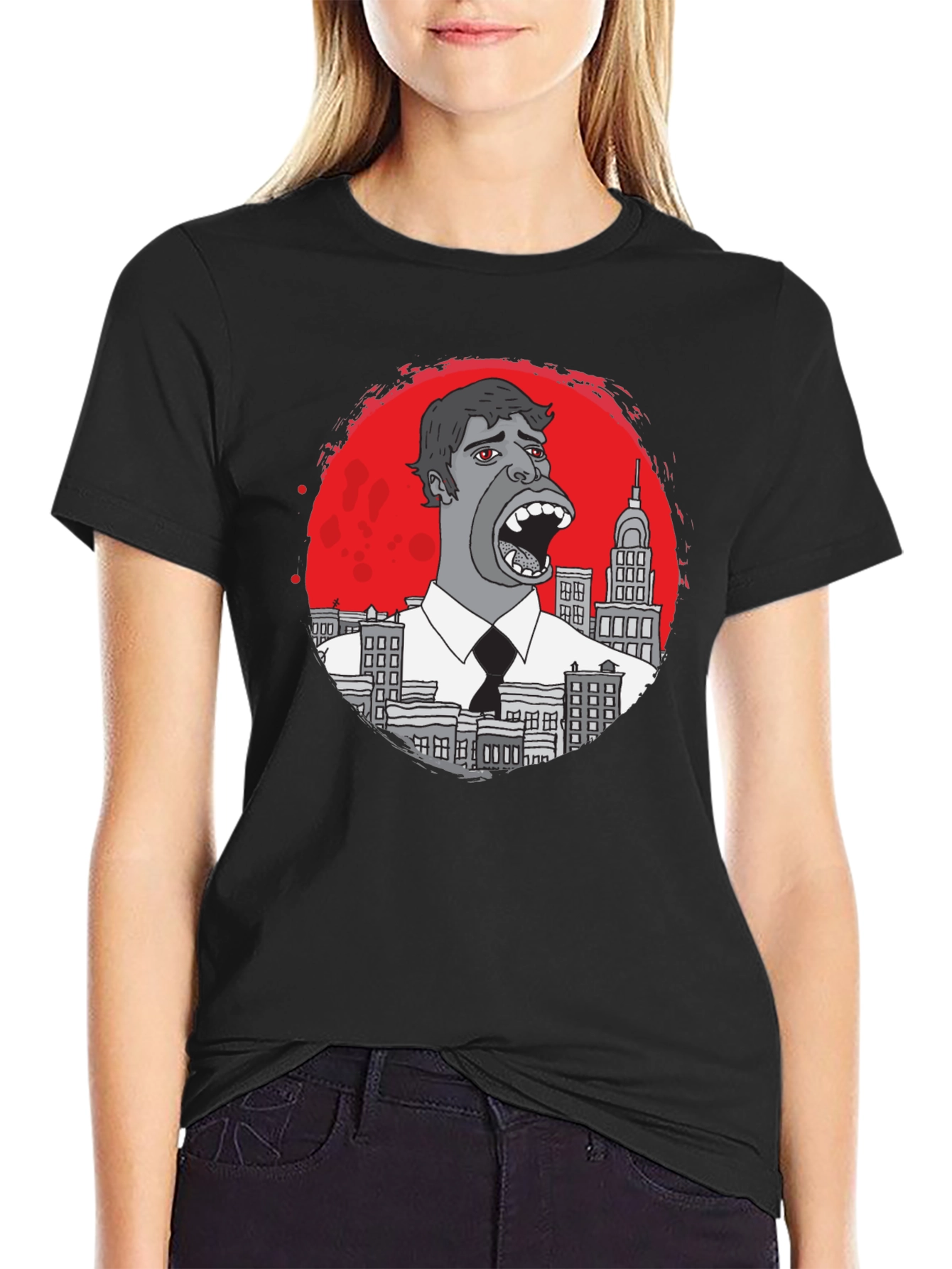 Monster Cityscape Graphic T-Shirt