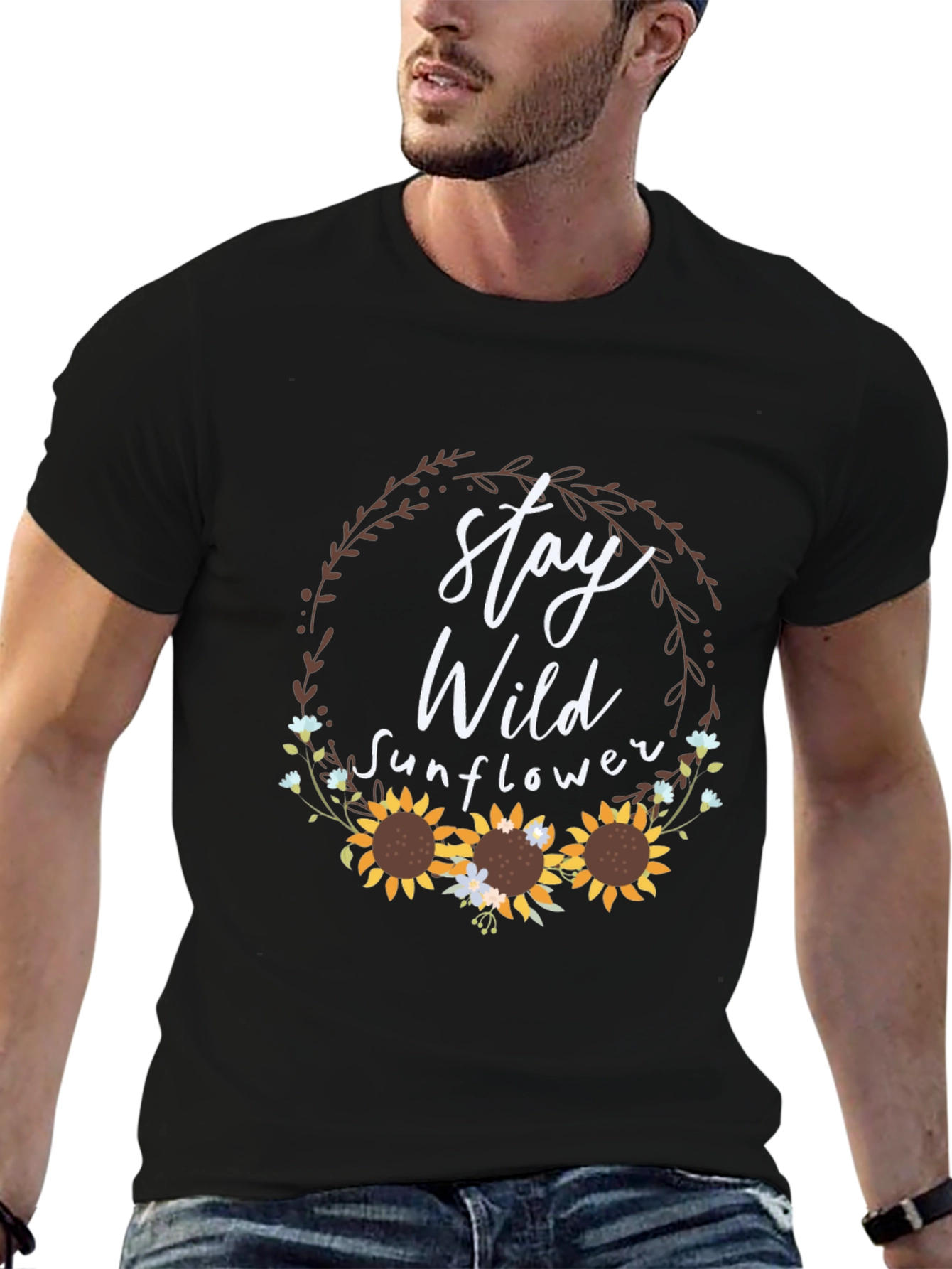 Stay Wild Sunflower Graphic Tee