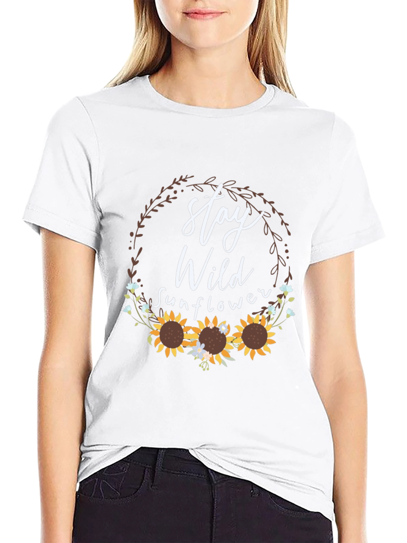 Stay Wild Sunflower Graphic Tee