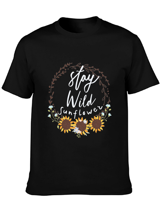 Stay Wild Sunflower Graphic Tee