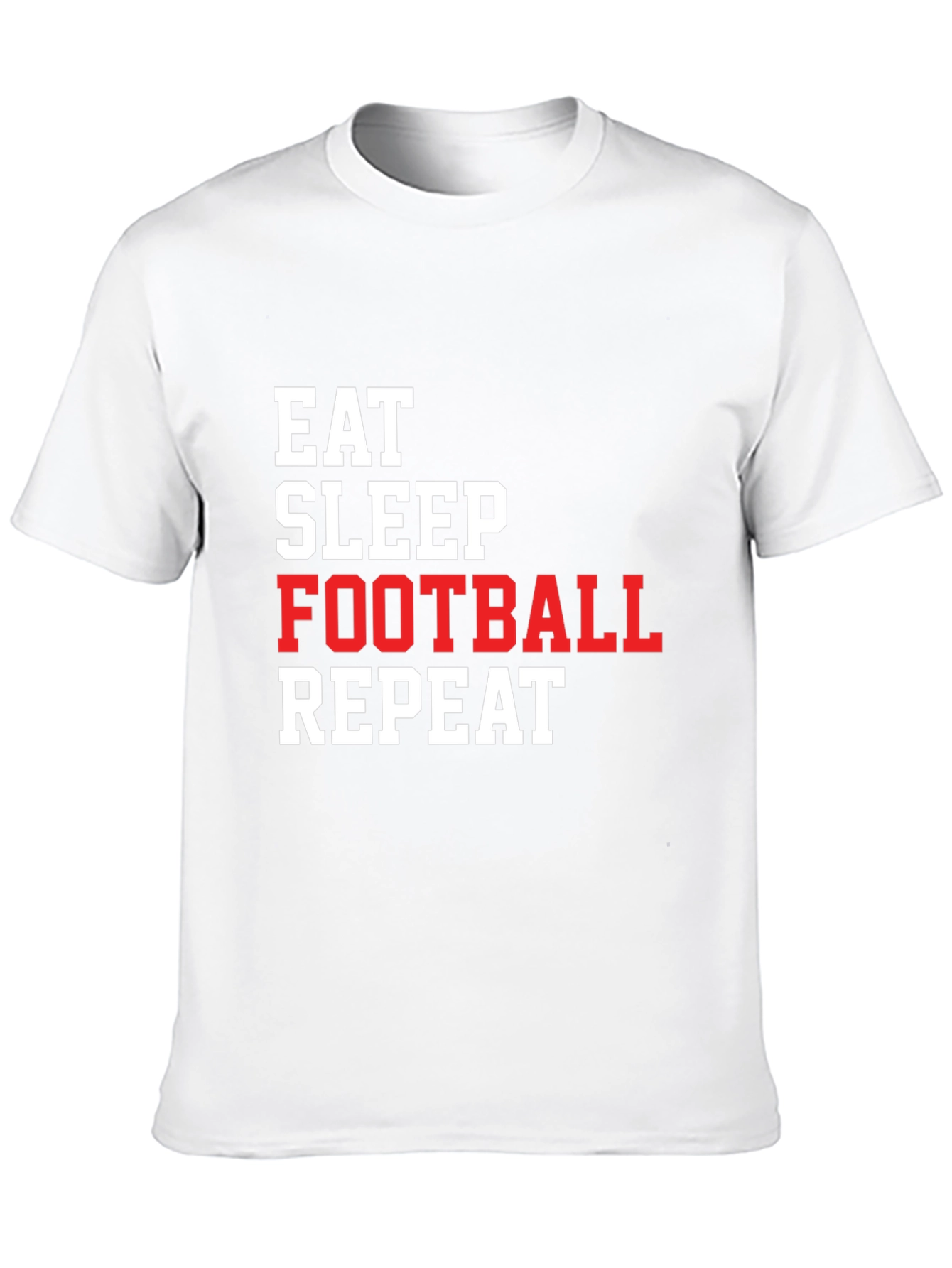 Eat Sleep Football Repeat Graphic Tee
