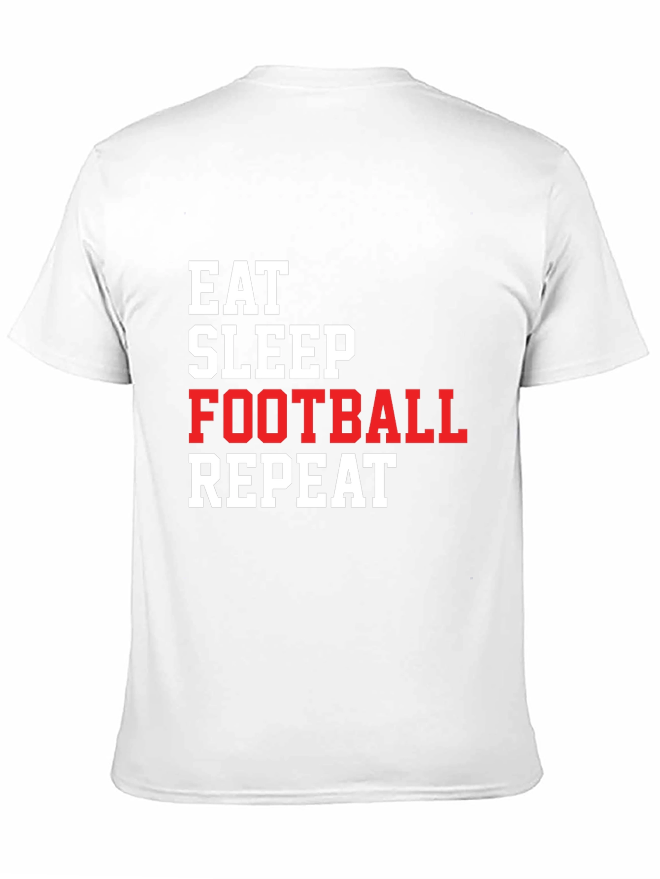 Eat Sleep Football Repeat Graphic Tee