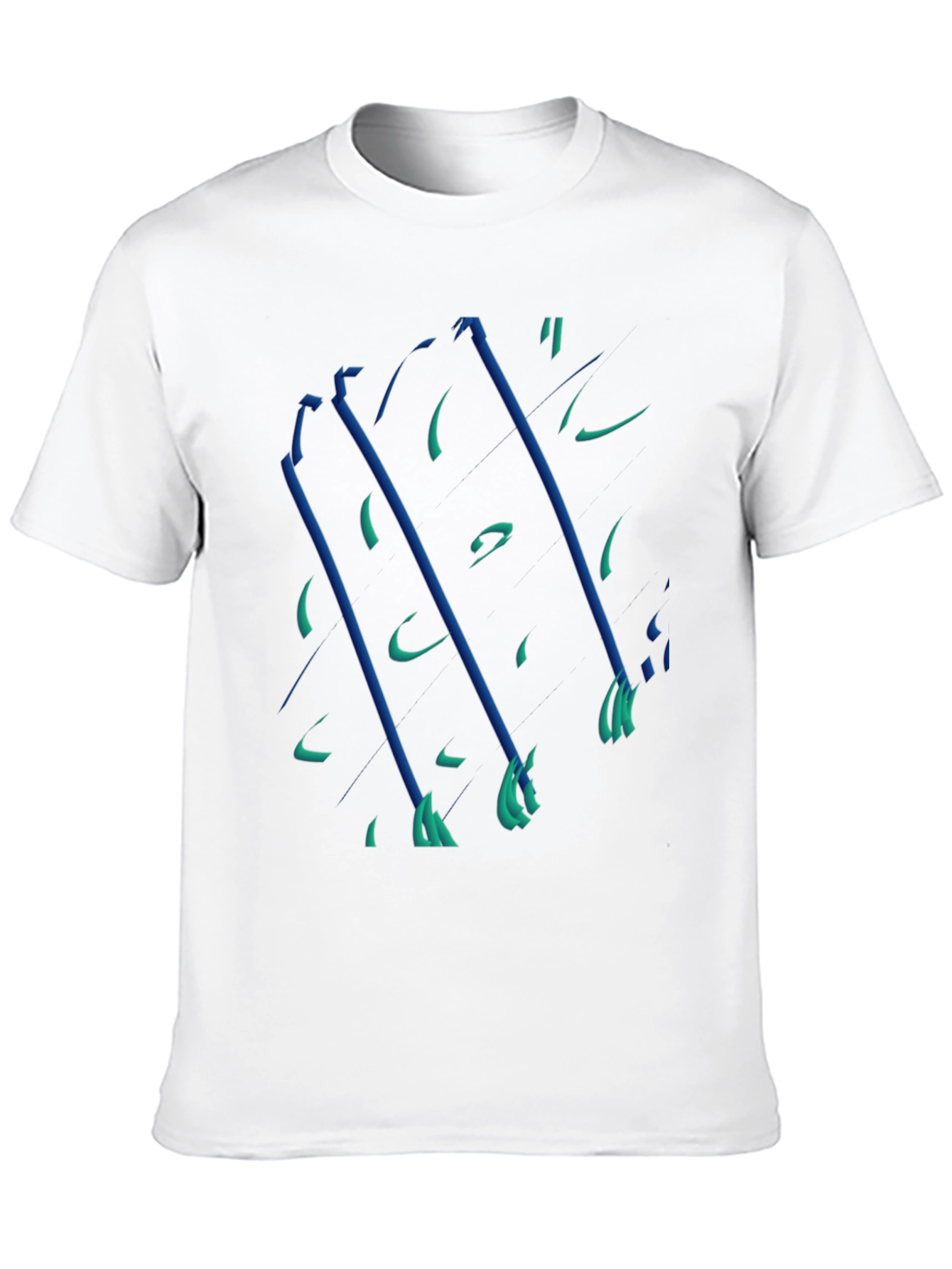 Abstract Graphic Tee - Modern Black T-Shirt