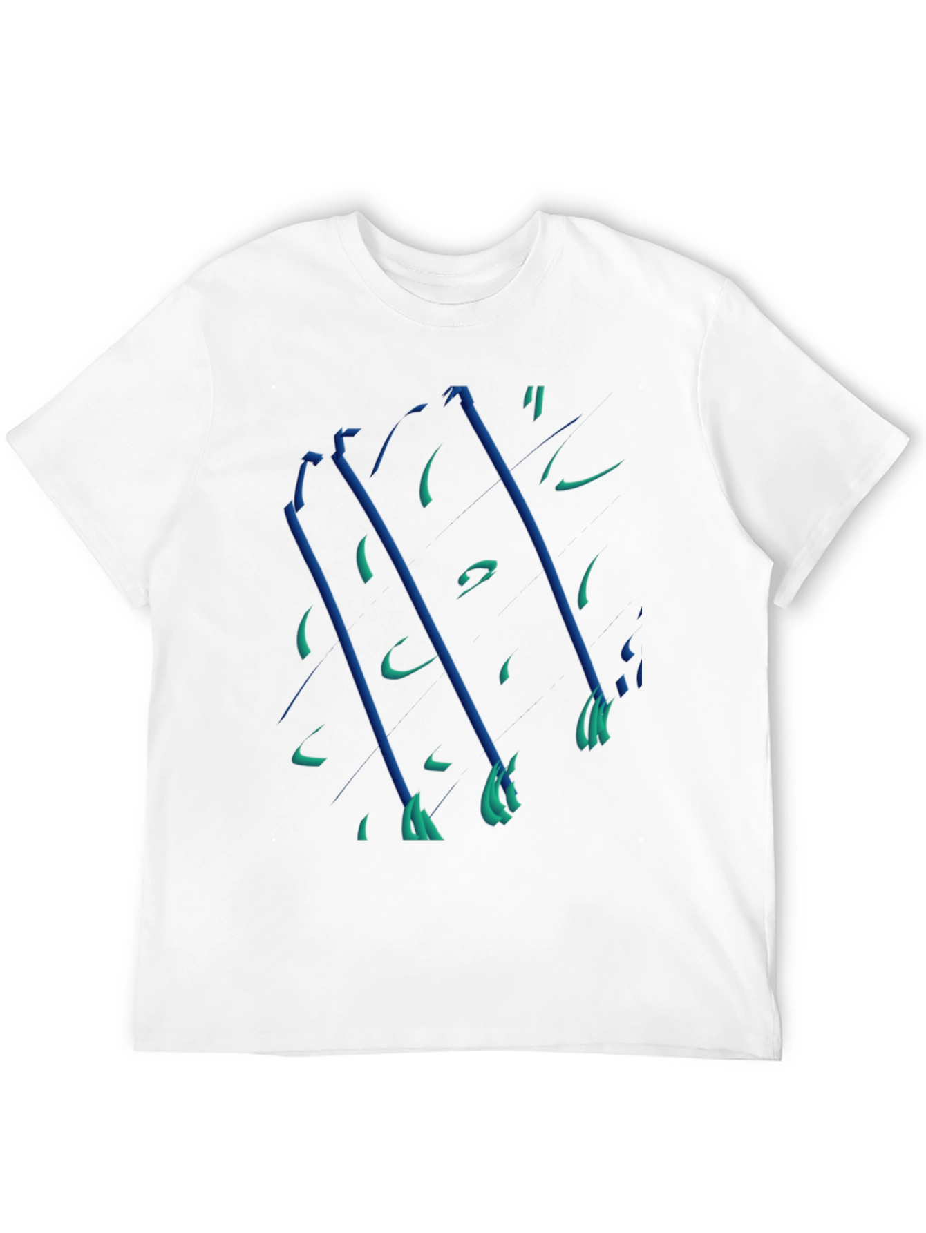 Abstract Graphic Tee - Modern Black T-Shirt