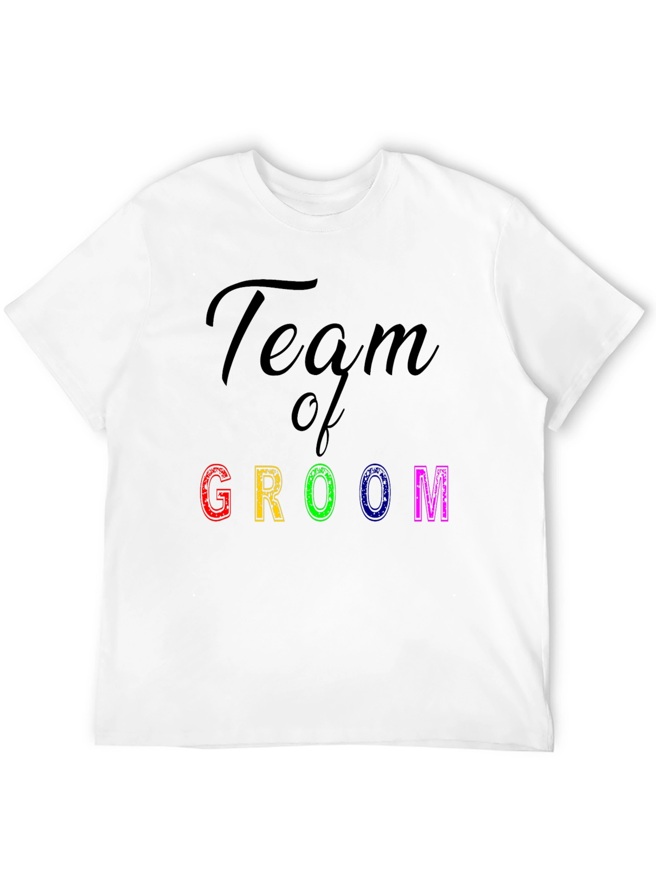 Team of Groom Black Graphic T-Shirt