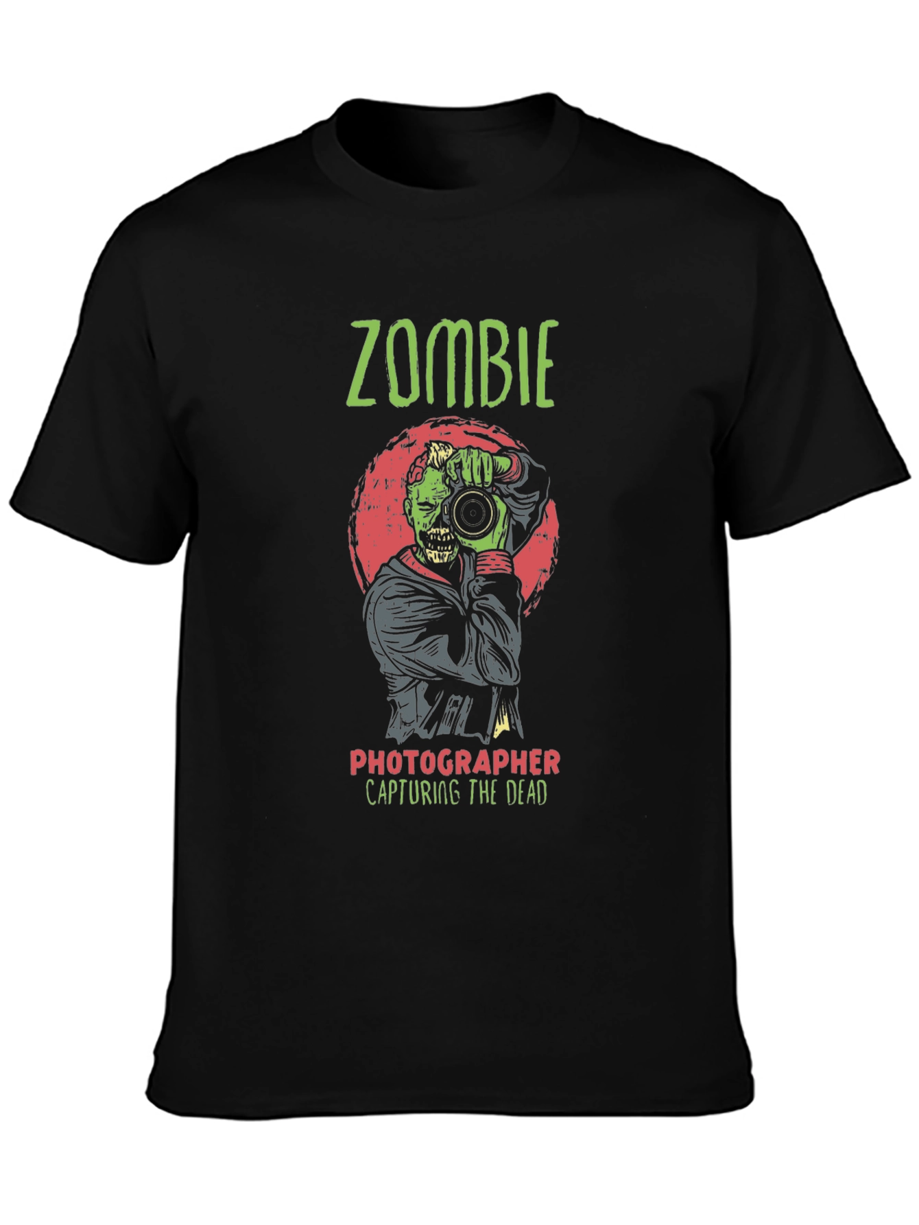 Zombie Photographer T-Shirt - Capturing the Dead