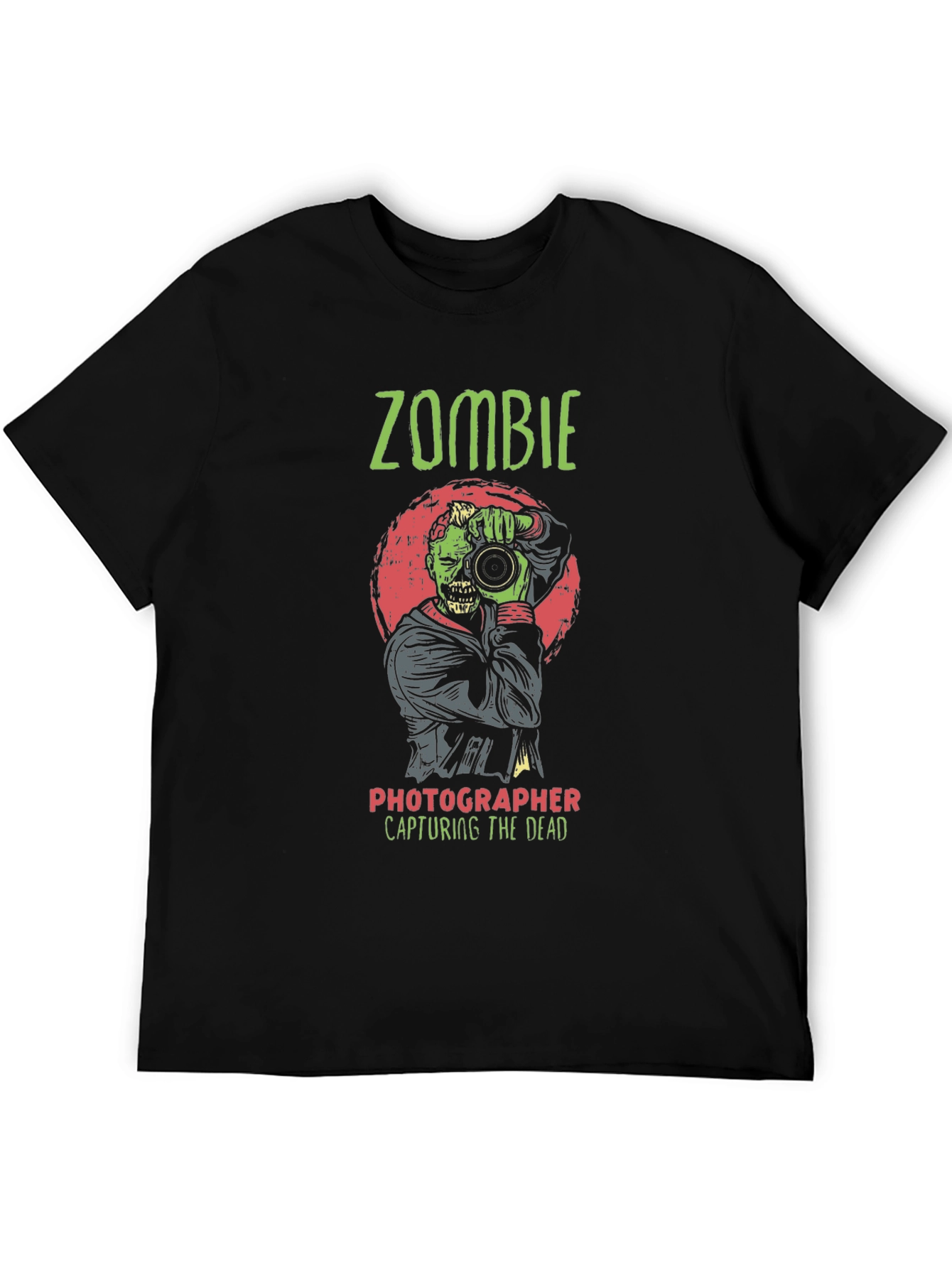 Zombie Photographer T-Shirt - Capturing the Dead