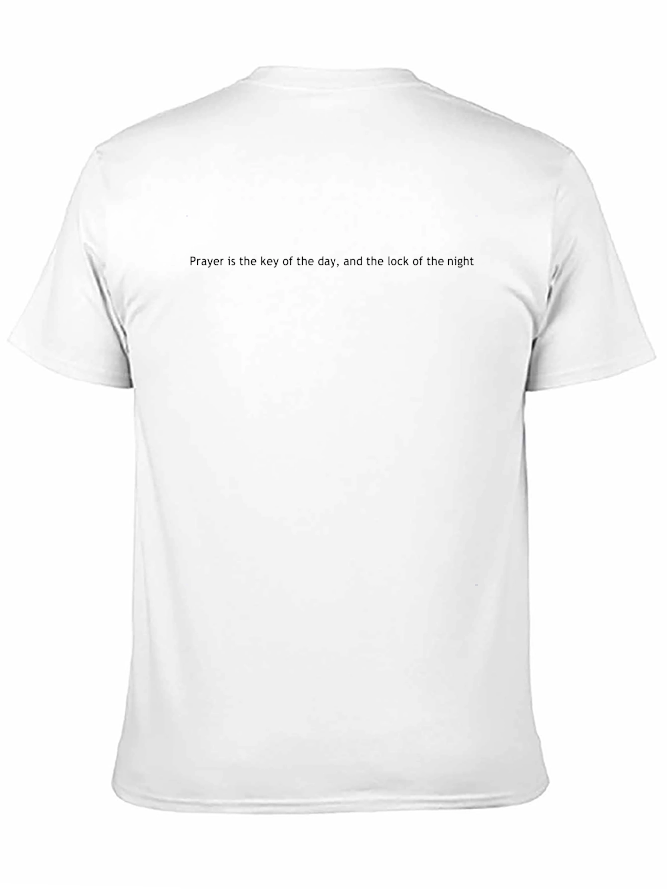 Prayer Key Graphic Black T-Shirt