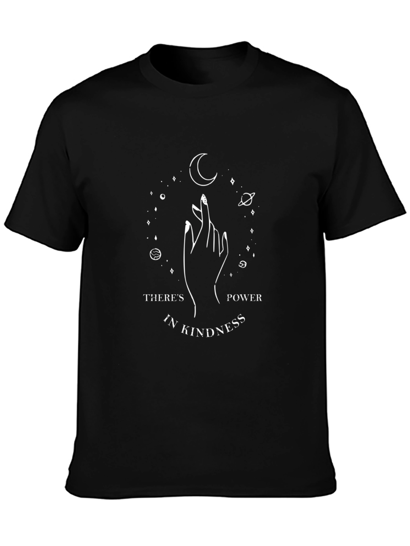 Kindness Power Graphic T-Shirt - Black Unisex