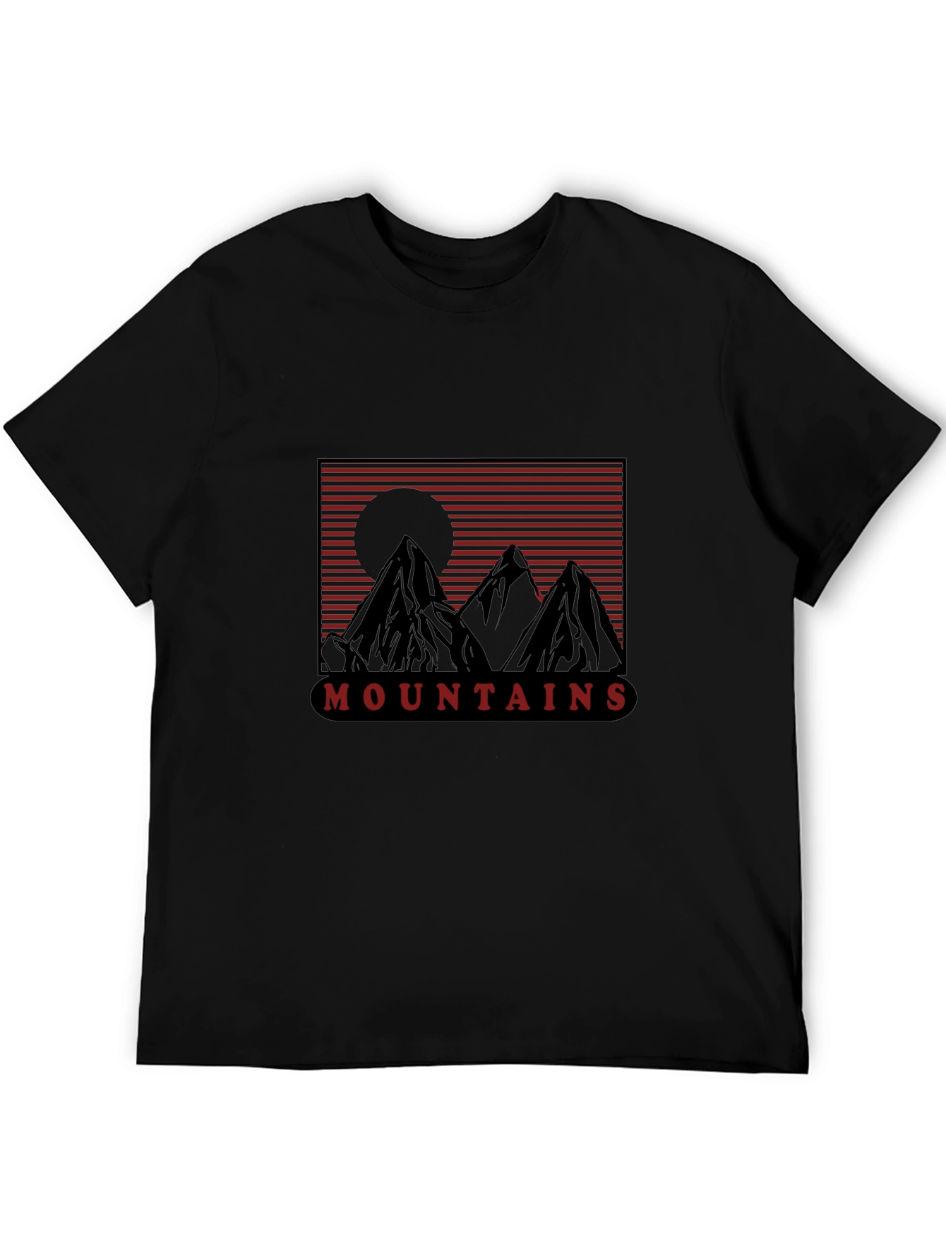 Mountain Graphic Tee - Retro Style