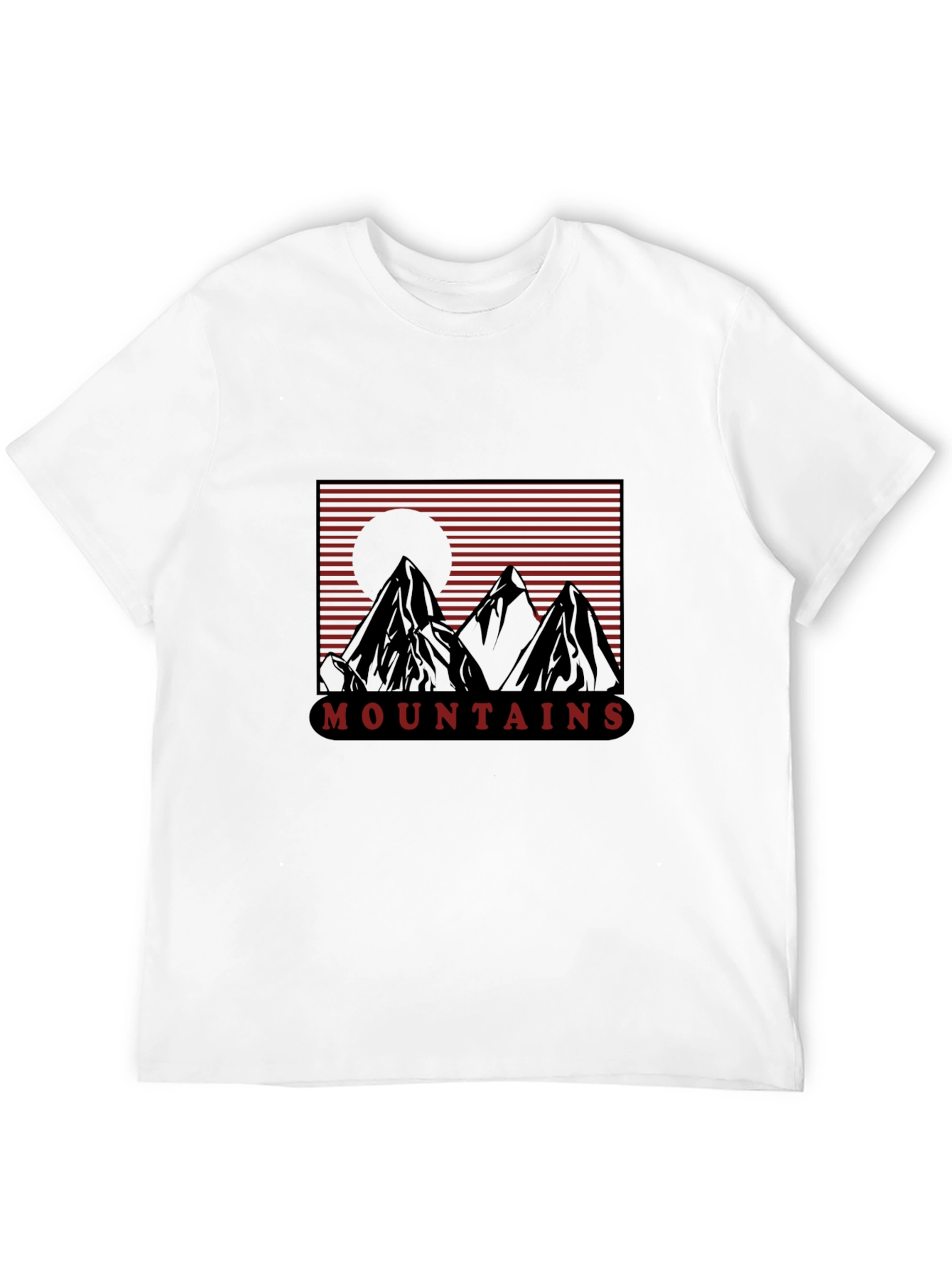 Mountain Graphic Tee - Retro Style