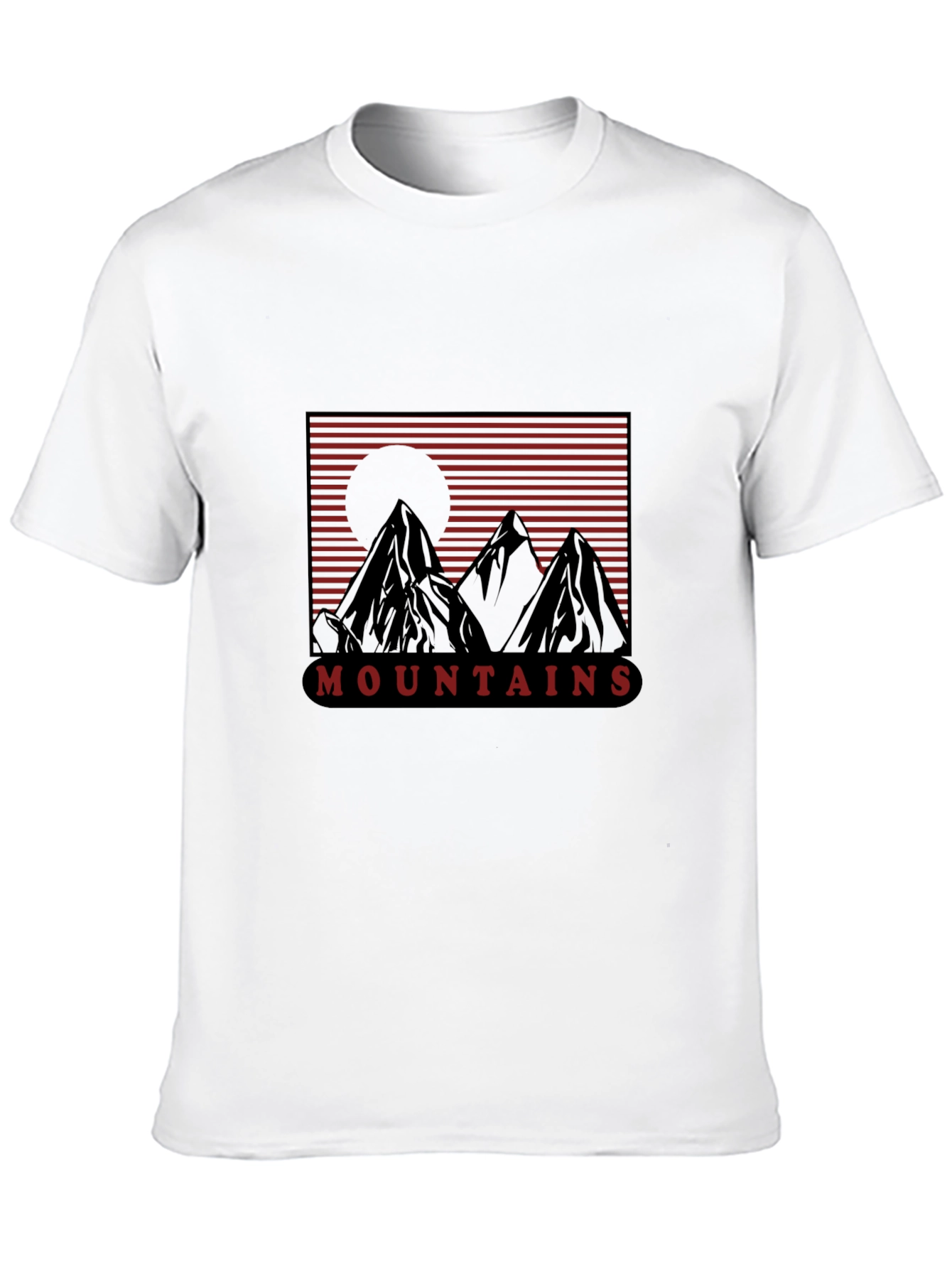 Mountain Graphic Tee - Retro Style