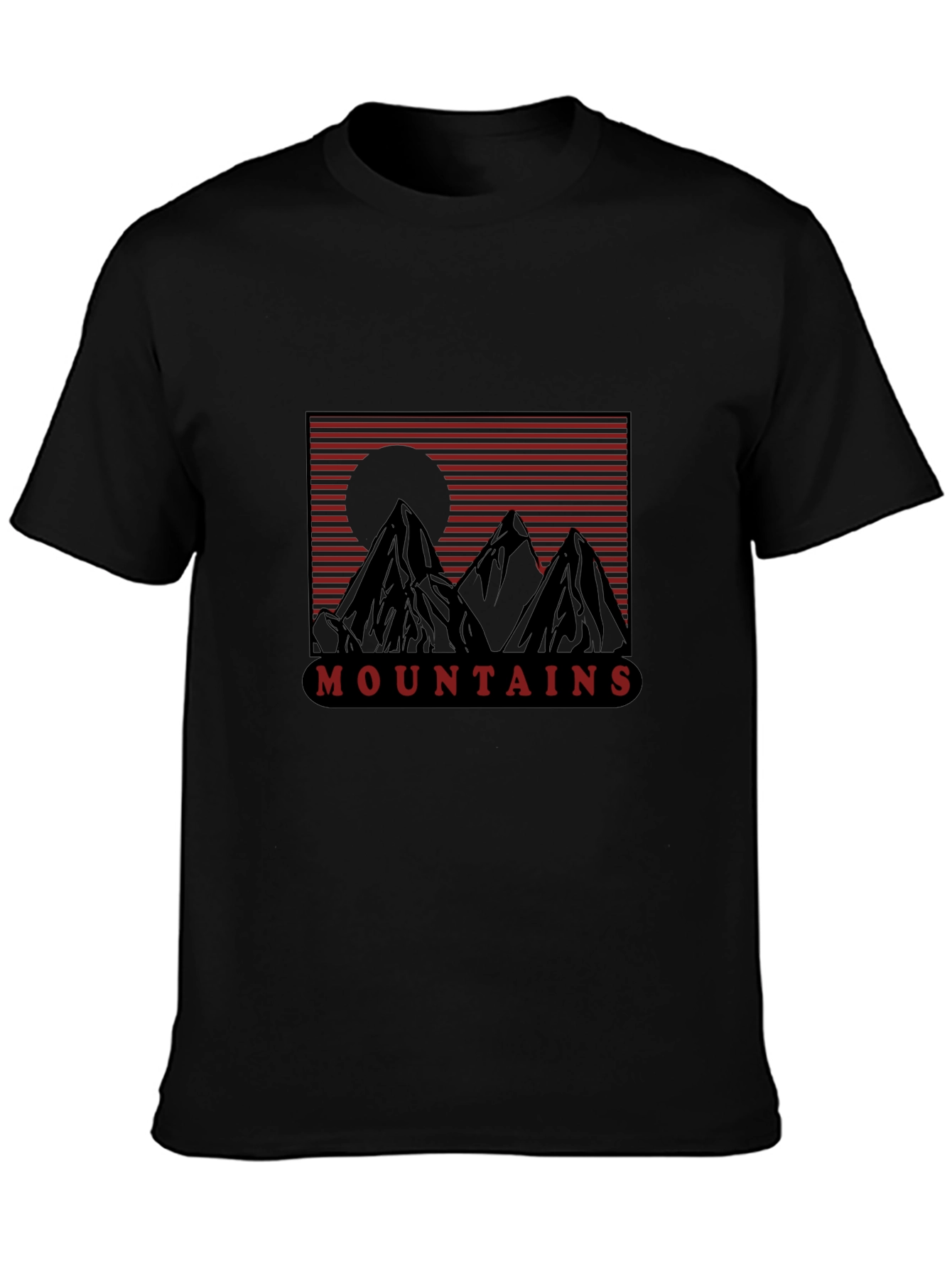 Mountain Graphic Tee - Retro Style