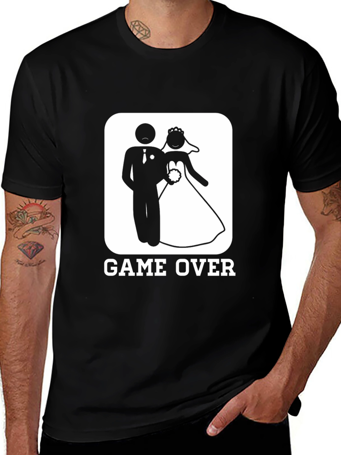 Game Over Wedding Graphic Novelty T-Shirt