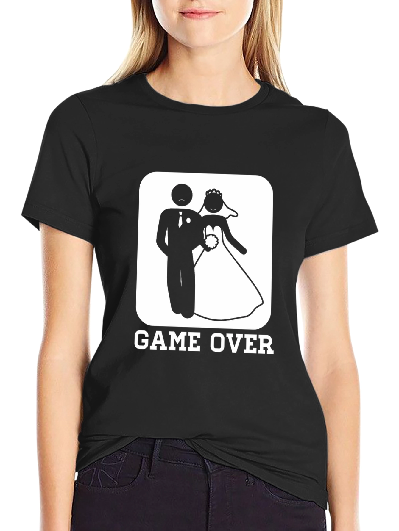 Game Over Wedding Graphic Novelty T-Shirt