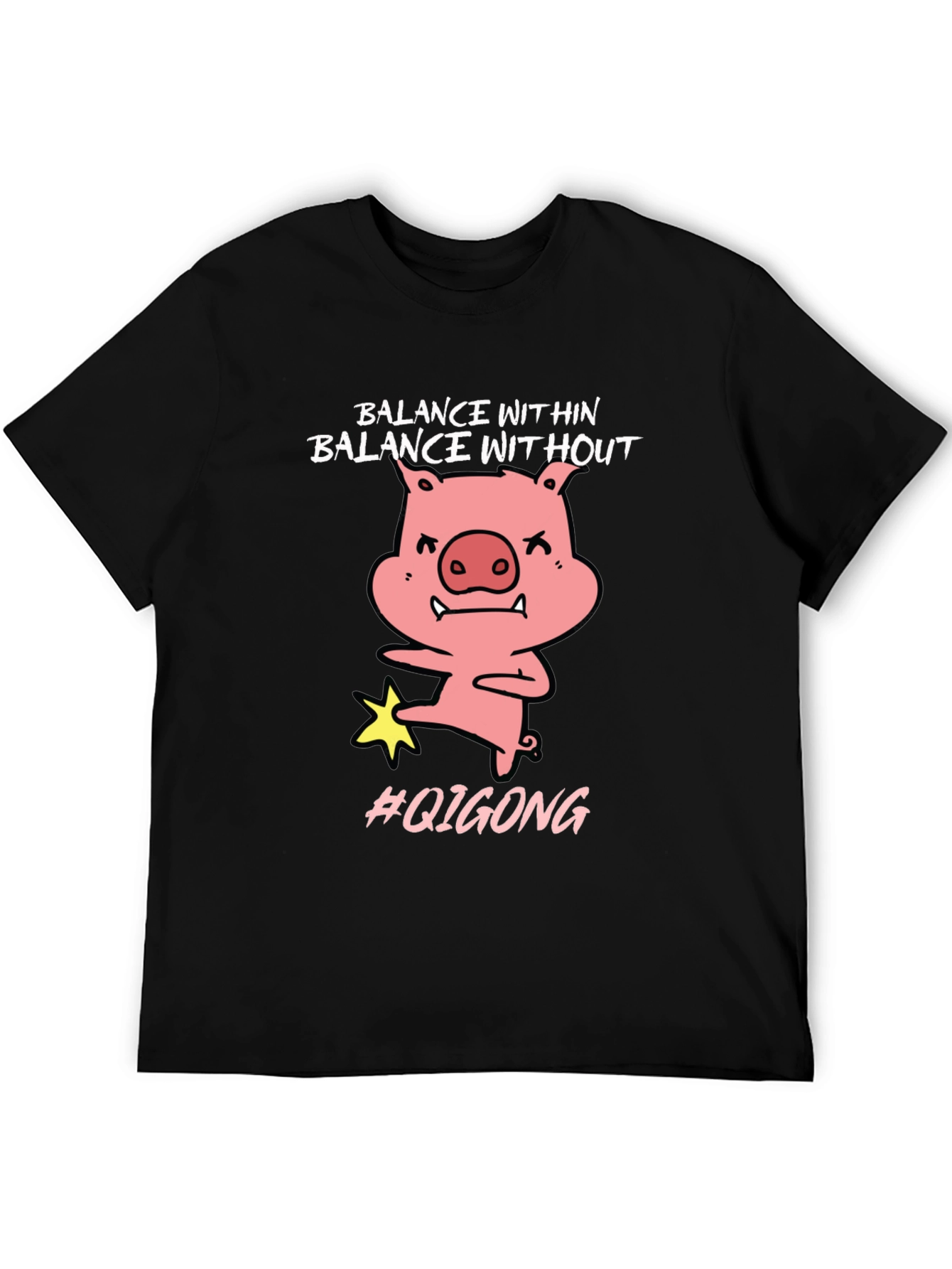 Balance Within Funny Pig Qigong T-Shirt
