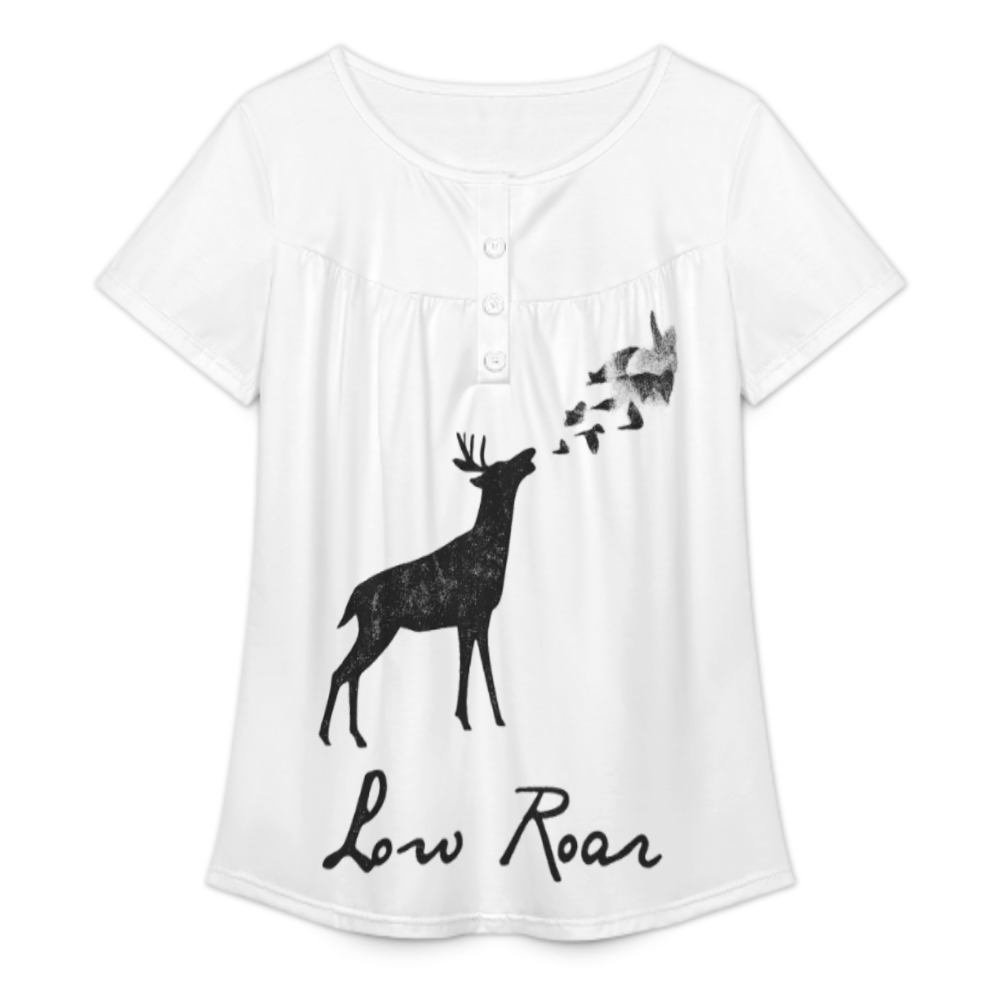 Low Roar Deer Graphic Tee – Minimalist Indie Nature Vintage Shirt(z471)