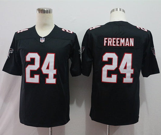 Men's Atlanta Falcons Devonta Freeman #24 Black Game Jerseys