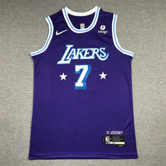 Men's Los Angeles Lakers Carmelo Anthony Purple Swingman Jerseys - City Edition