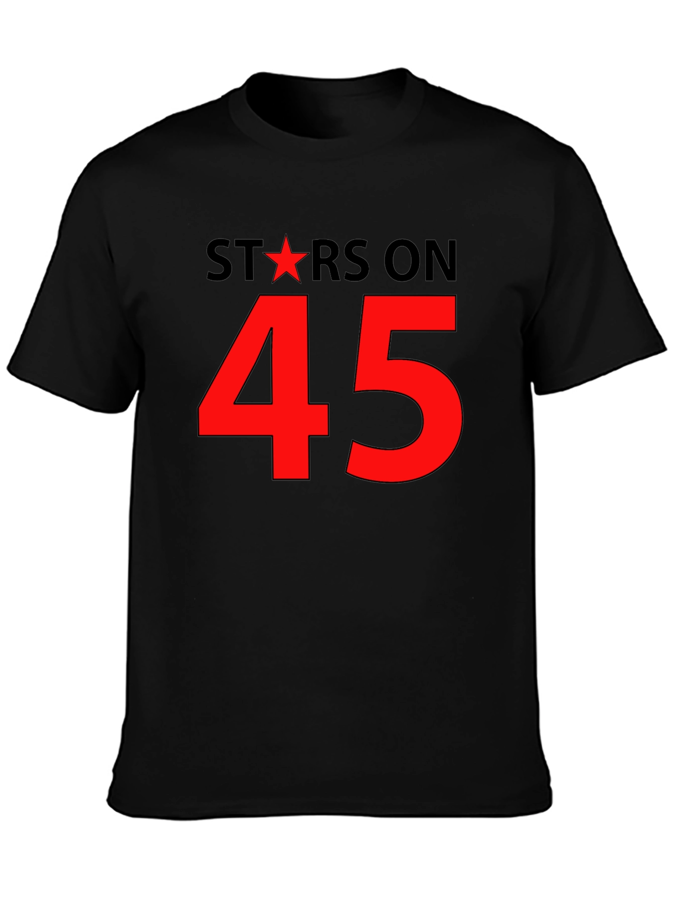 Stars on 45 Black T-Shirt