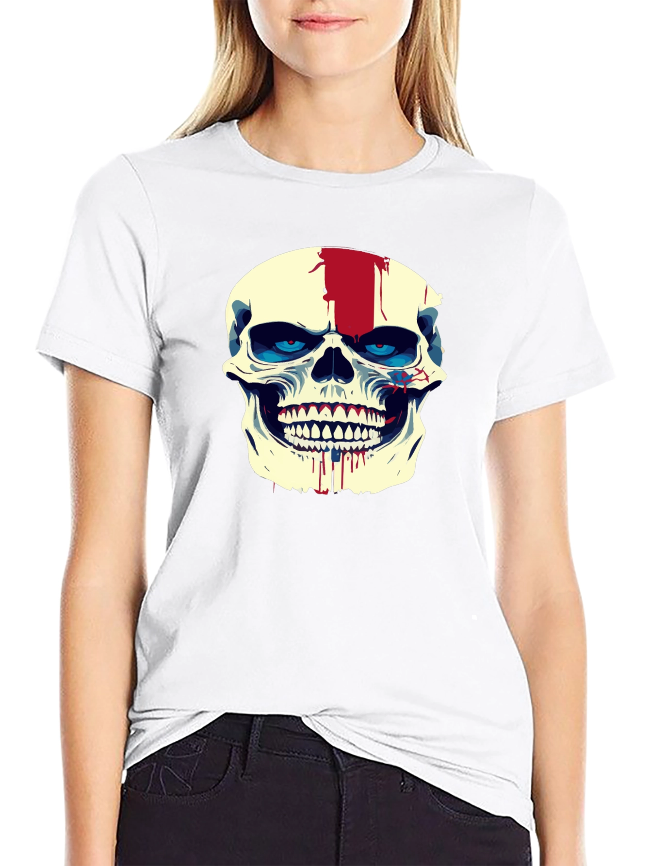 Skull Graphic Tee - Mens Black Short Sleeve