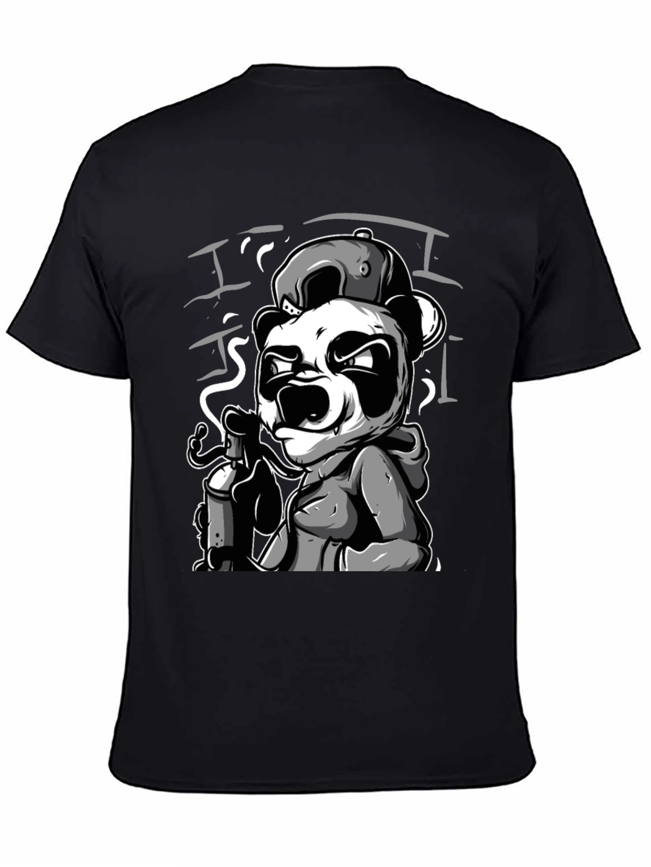 Cool Panda Graphic Print T-Shirt