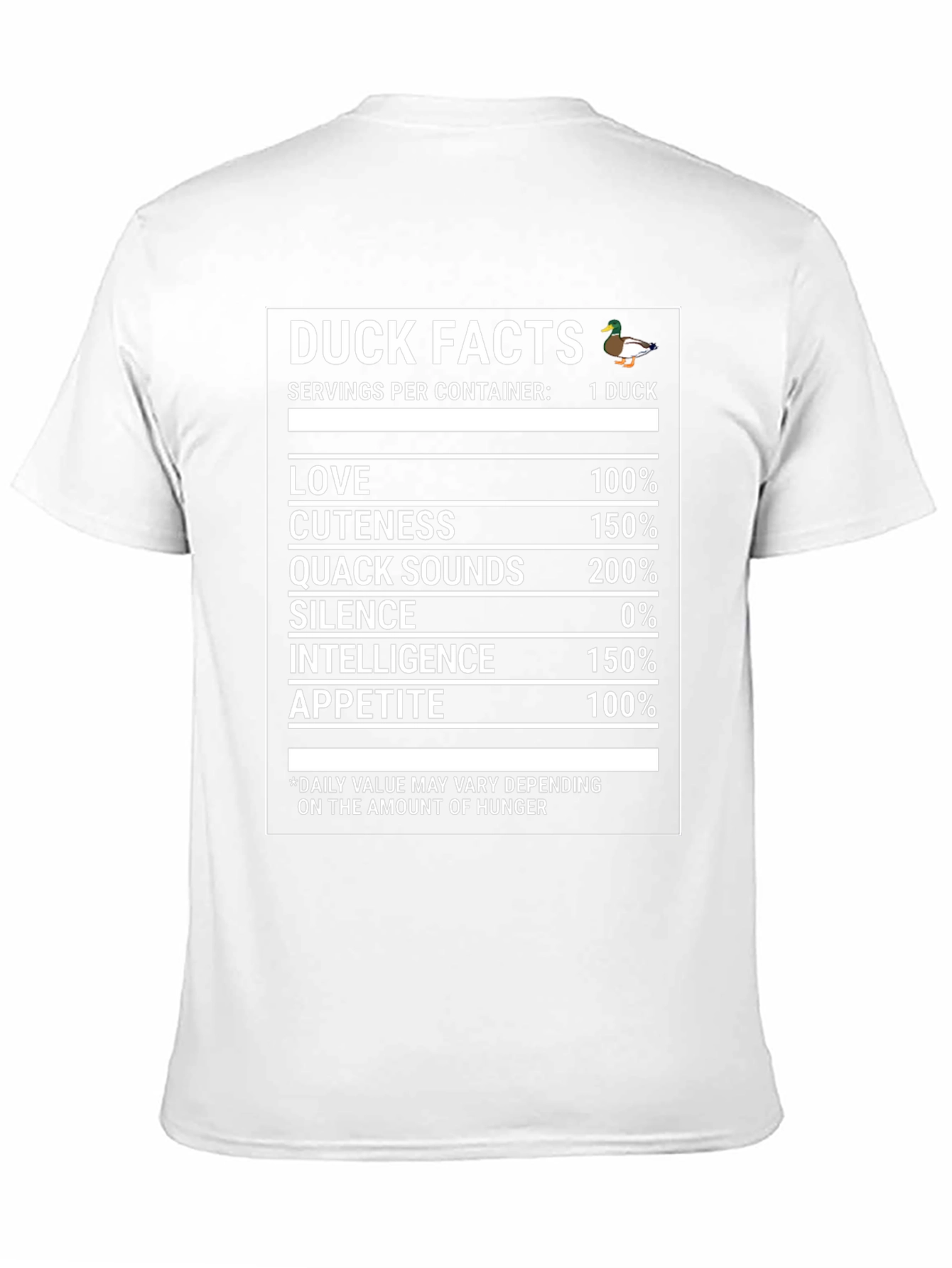 Duck Facts T-Shirt - Funny Novelty Tee