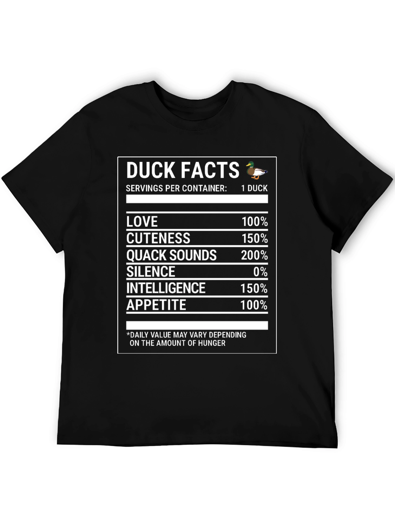 Duck Facts T-Shirt - Funny Novelty Tee