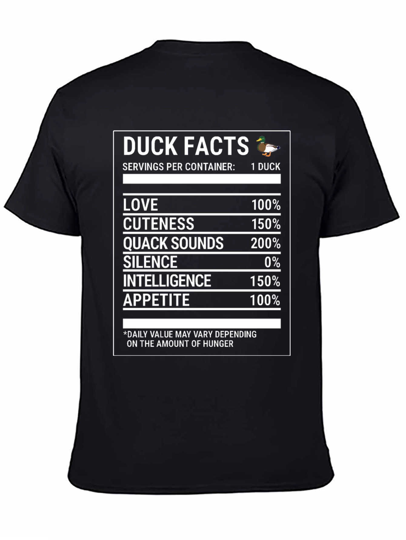 Duck Facts T-Shirt - Funny Novelty Tee